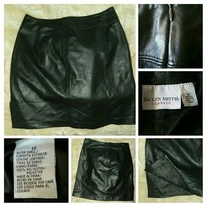 Leather skirt